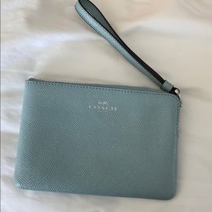 Coach corner zip wristlet